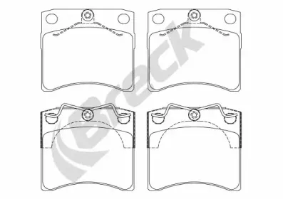 Комплект тормозных колодок, дисковый тормоз BRECK купить